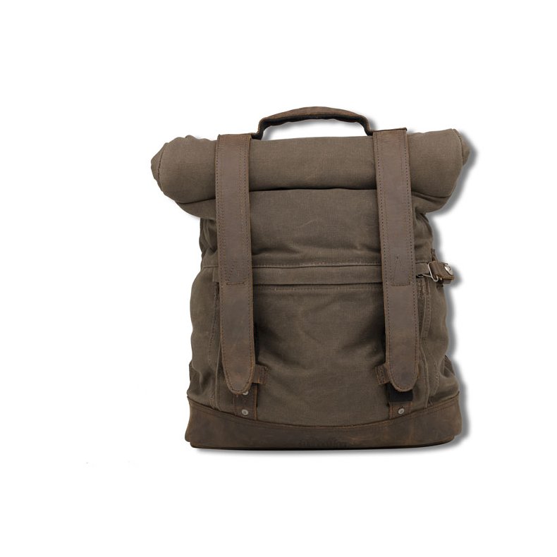 BURLY VOYAGER BACK PACK DARK OAK WET WAXED 