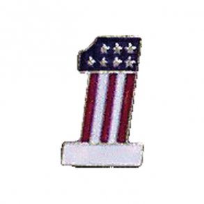 #1 FLAG PIN