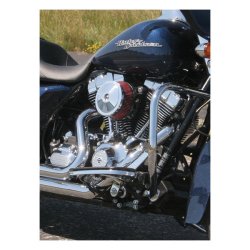 S&S AIR CLEANER COVER BOBBER-DOMED FOR SUPER STOCK STEALTH AIR CLEANER CHROME