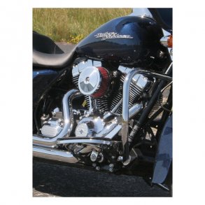 S&S AIR CLEANER COVER BOBBER-DOMED FOR SUPER STOCK STEALTH AIR CLEANER CHROME