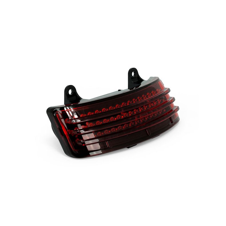 CUSTOM DYNAMICS TRI-BAR LED FENDER TIP RED LENS Plug &amp; Play LED 14-21 FLHX, FLHXS; 15-21 FLTRXS
