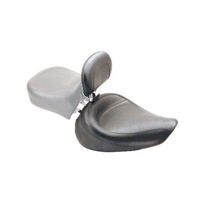 MUSTANG, WIDE TOURING SOLO SEAT. WITH RIDER BACKREST