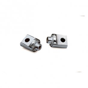KURYAKYN NON PIVOTING SPLINED MALE MOUNT ADAPTERS, CHROME Front/rear.