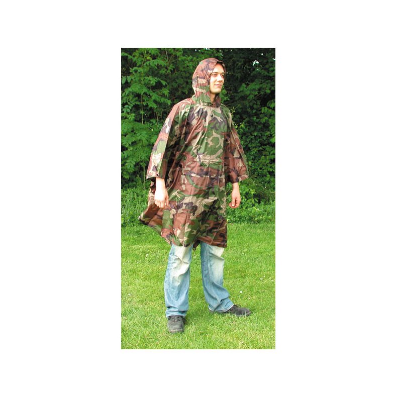 PONCHO WOODLAND CAMO