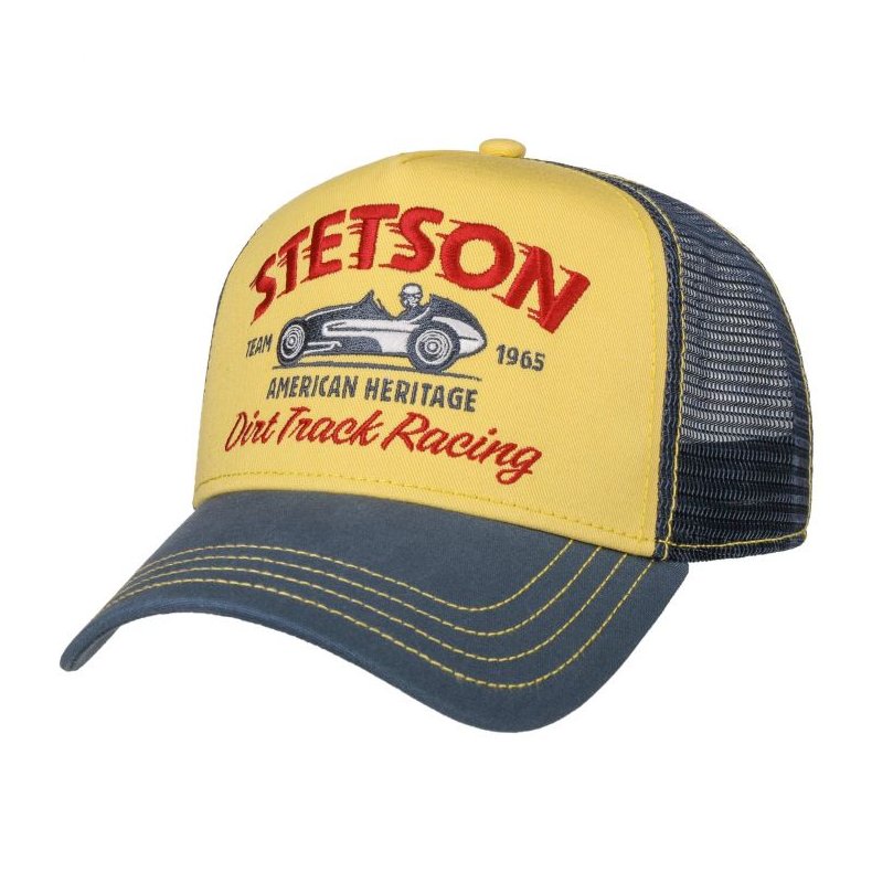 STETSON - DIRT TRACK RACING TRUCKER CAP BLUE