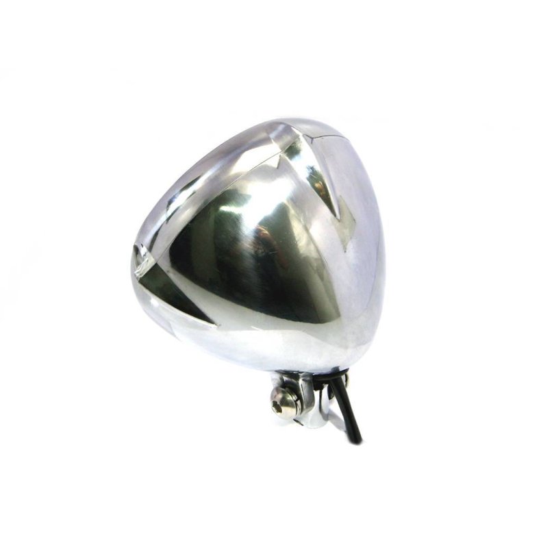 Vintage Headlight Bottom Mount Polished 5.5"