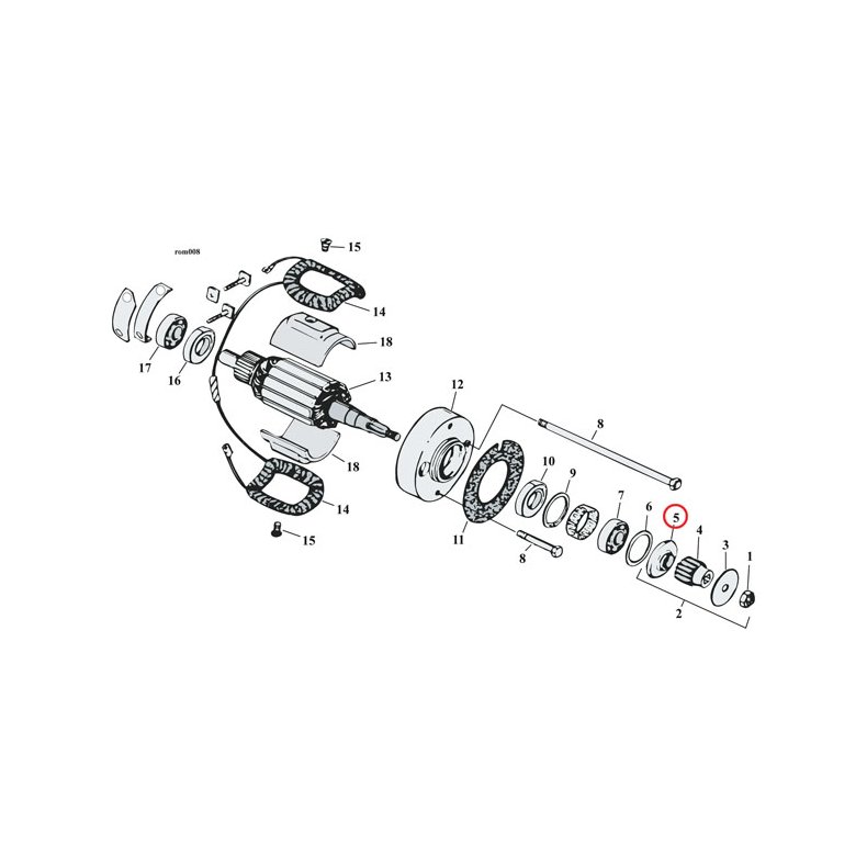 OIL DEFLECTOR Used on generator. OEM replacement reference 31035-58  Fits: > 58-69 FL; 58-81 XL 