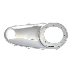 Paughco, outer primary cover. Smooth. Chrome