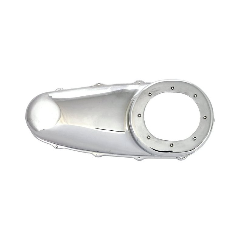 Paughco, outer primary cover. Smooth. Chrome