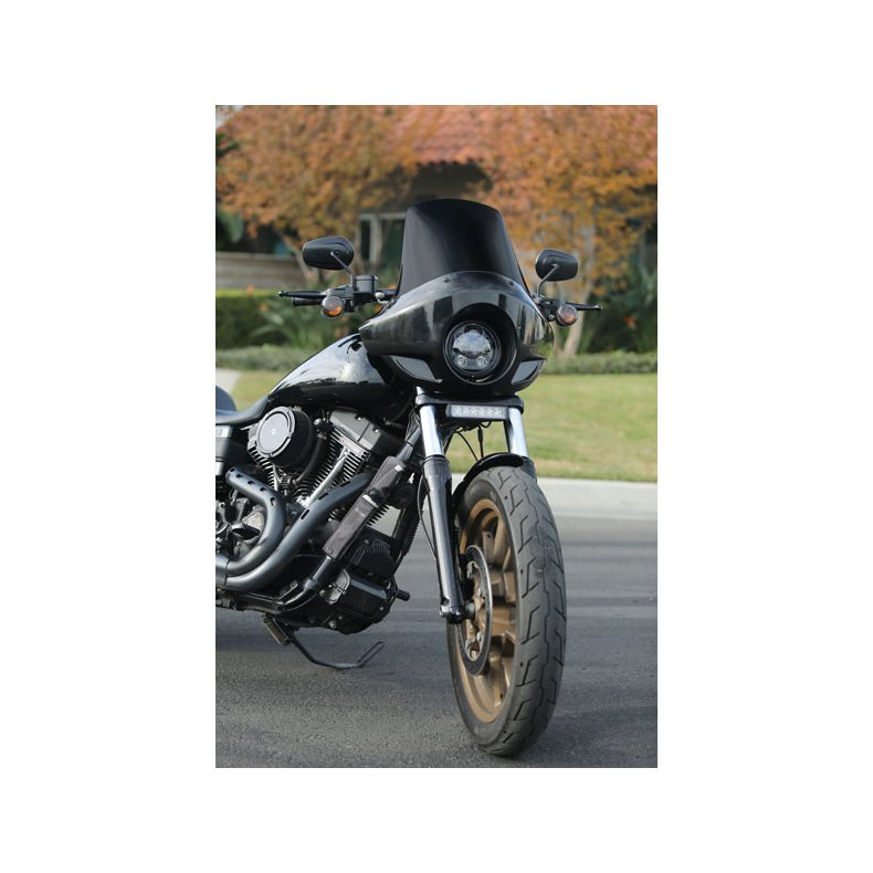 BURLY CLUB FAIRING TALL ABS Universal installation on most bikes with 35mm to 49mm forks. 