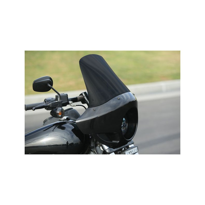 BURLY CLUB FAIRING TALL ABS Universal installation on most bikes with 35mm to 49mm forks. 