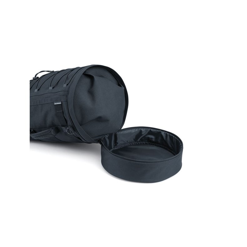 KURYAKYN MOMENTUM FREELOADER DUFFLE BAG Black; 12" wide/diameter x 18" tall (21" tall when expanded)