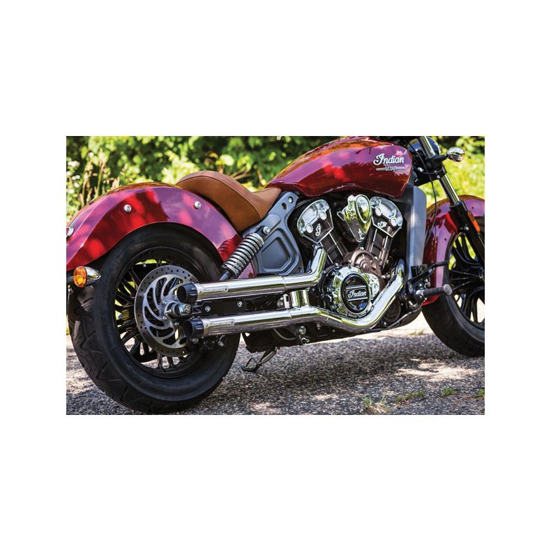 CRUSHER MAVERICK 2.5" (6.35CM) SLIP-ON MUFFLERS Chrome; 