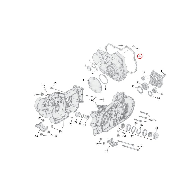 COMETIC, GASKET PRIMARY COVER. .060" AFM  91-03 XL