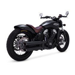 V&H 3" (7.62CM) TWIN SLASH SLIP-ON MUFFLERS Matte black;
