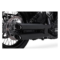 V&H 3" (7.62CM) TWIN SLASH SLIP-ON MUFFLERS Matte black;