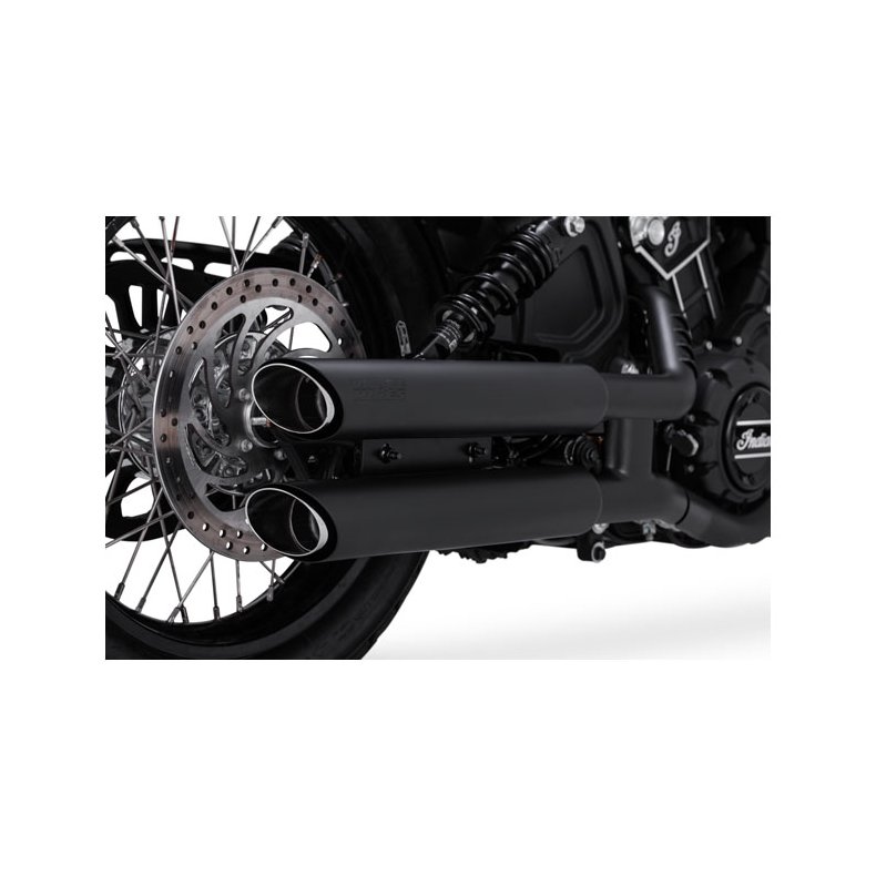 V&H 3" (7.62CM) TWIN SLASH SLIP-ON MUFFLERS Matte black;