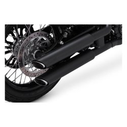 V&H 3" (7.62CM) TWIN SLASH SLIP-ON MUFFLERS Matte black;