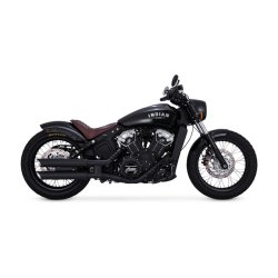 V&H 3" (7.62CM) TWIN SLASH SLIP-ON MUFFLERS Matte black;