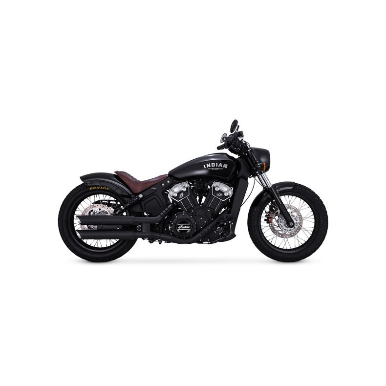 V&H 3" (7.62CM) TWIN SLASH SLIP-ON MUFFLERS Matte black;