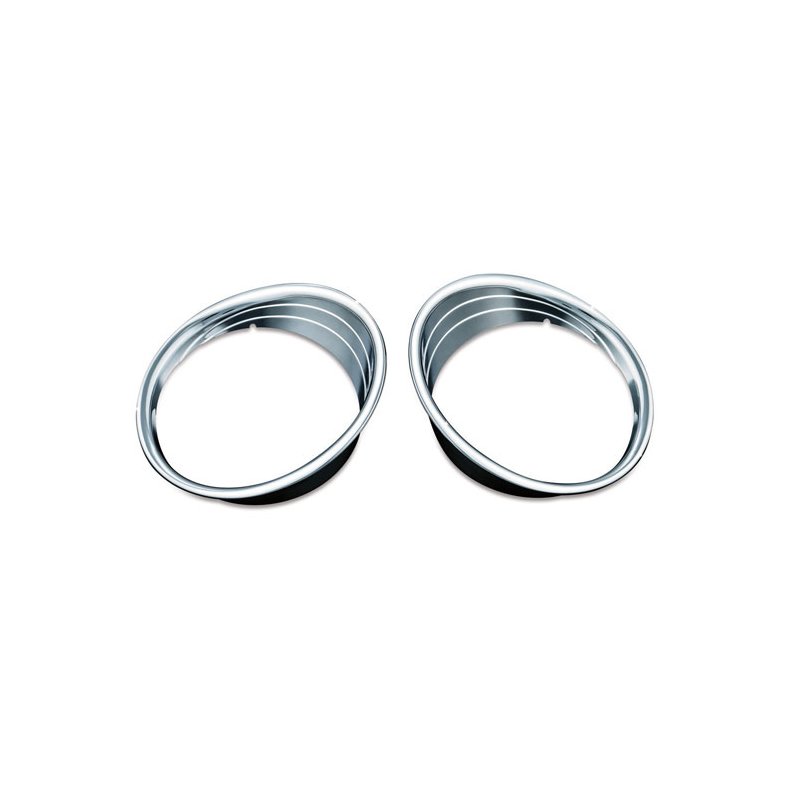 KURYAKYN DRIVING LIGHT BEZELS Chrome; 