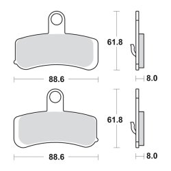 FRONT, 08-10 Softail (excl. Springers); 08-11 Dyna