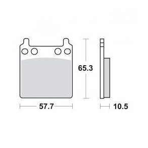 BRAKE PAD   Fits: > PM 162X2