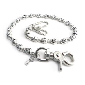 AMIGAZ FLAT SKULL WALLET CHAIN 16