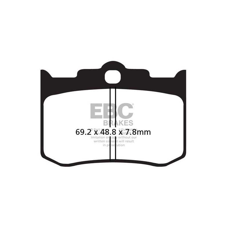 EBC V-PAD SEMI SINTERED BRAKE PADS 