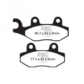 EBC DOUBLE-H SINTERED BRAKE PAD SET FRONT