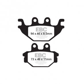 8EBC V-PAD SEMI SINTERED BRAKE PADS 15-16 Scout (Toso calipers); 2016 Scout Sixty (Toso caliper)