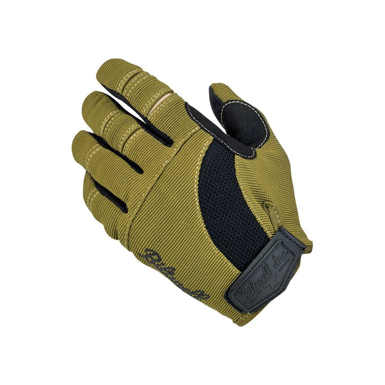  BILTWELL MOTO GLOVES OLIVE/BLACK/TAN