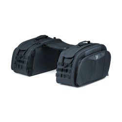KURYAKYN MOMENTUM OUTRIDER THROW-OVER SADDLEBAGS, BLACK 
