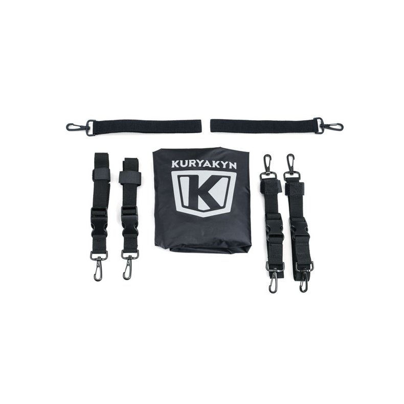 KURYAKYN MOMENTUM OUTRIDER THROW-OVER SADDLEBAGS, BLACK 