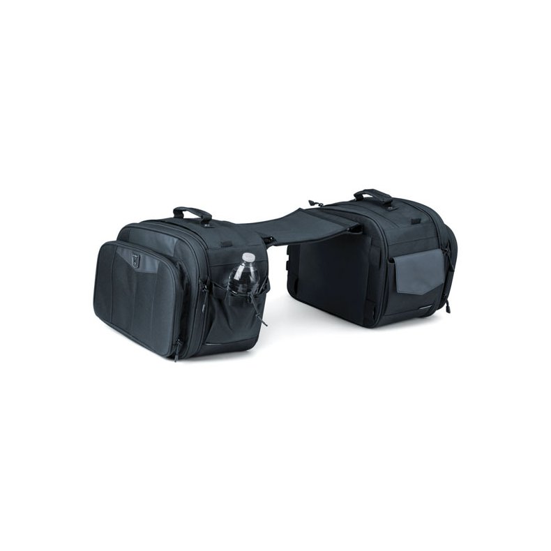 KURYAKYN MOMENTUM OUTRIDER THROW-OVER SADDLEBAGS, BLACK 