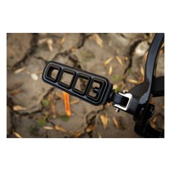 KURYAKYN SPLINED FOOTPEG ADAPTERS SATIN BLACK 