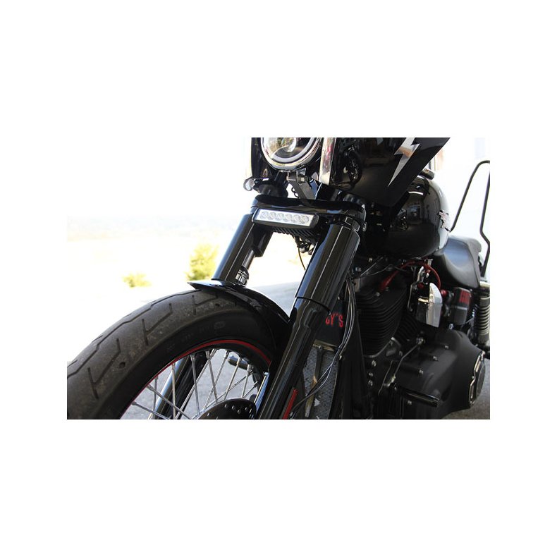 2-piece lower fork tube cover kit. softail: 18-20(NU) FXBB Street Bob 107; 21-24 FXBBS Street Bob mm