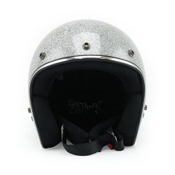 ROEG JETT HELMET DISCO BALL SILVER (ECE GODKENDT)