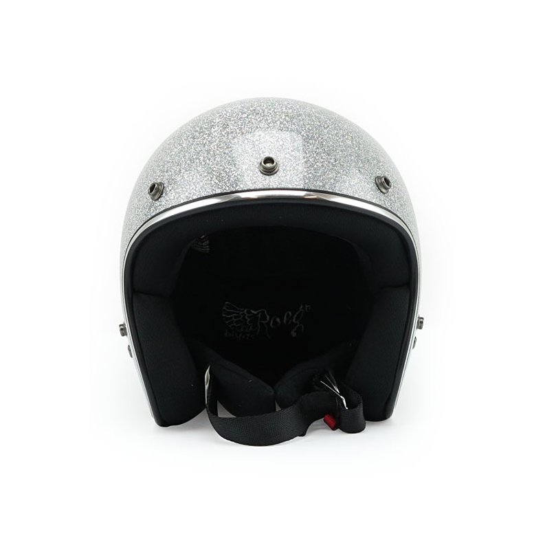 ROEG JETT HELMET DISCO BALL SILVER (ECE GODKENDT)