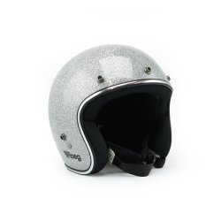 ROEG JETT HELMET DISCO BALL SILVER (ECE GODKENDT)