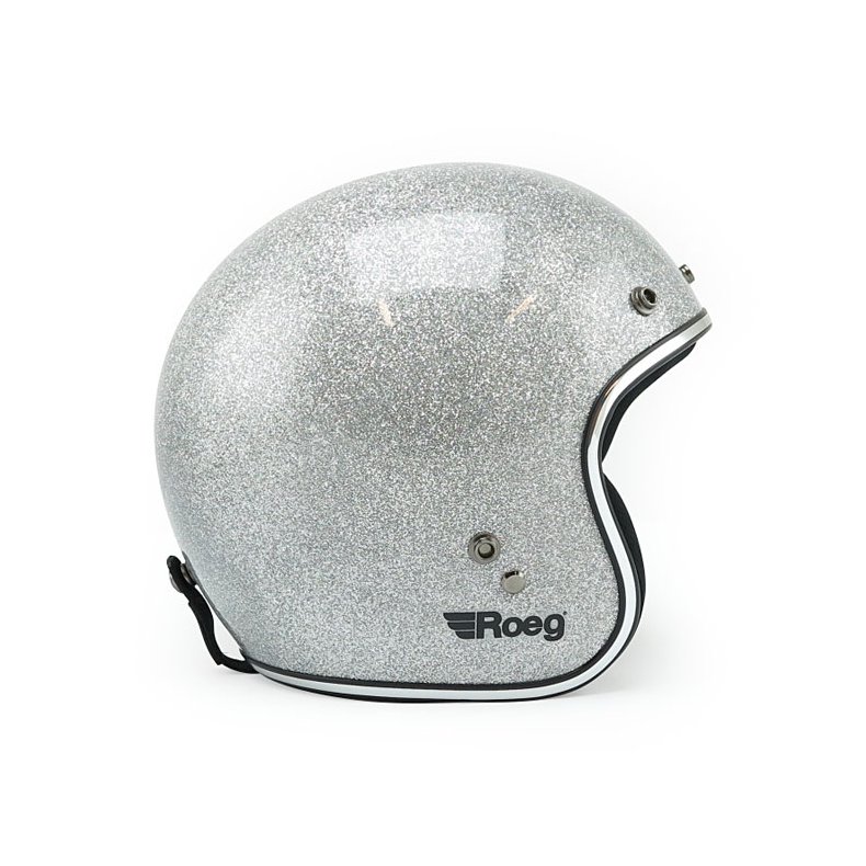 ROEG JETT HELMET DISCO BALL SILVER (ECE GODKENDT)