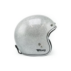 ROEG JETT HELMET DISCO BALL SILVER (ECE GODKENDT)
