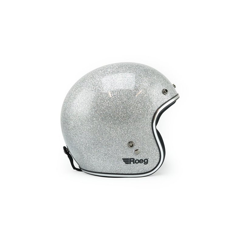 ROEG JETT HELMET DISCO BALL SILVER (ECE GODKENDT)