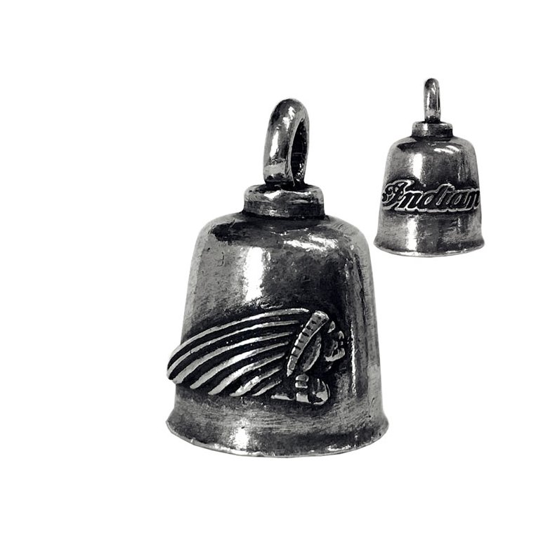 INDIAN GREMLIN BELL Lead free pewter bell; 1" tall x 7/8" wide