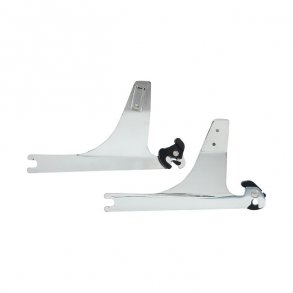 DETACHABLE SISSY BAR SIDE PLATES Chrome. R