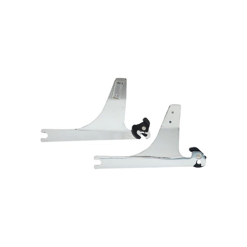 DETACHABLE SISSY BAR SIDE PLATES Chrome. R