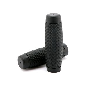 Tourist trophy handlebar grip set Black. For 1 inch handlebars. 