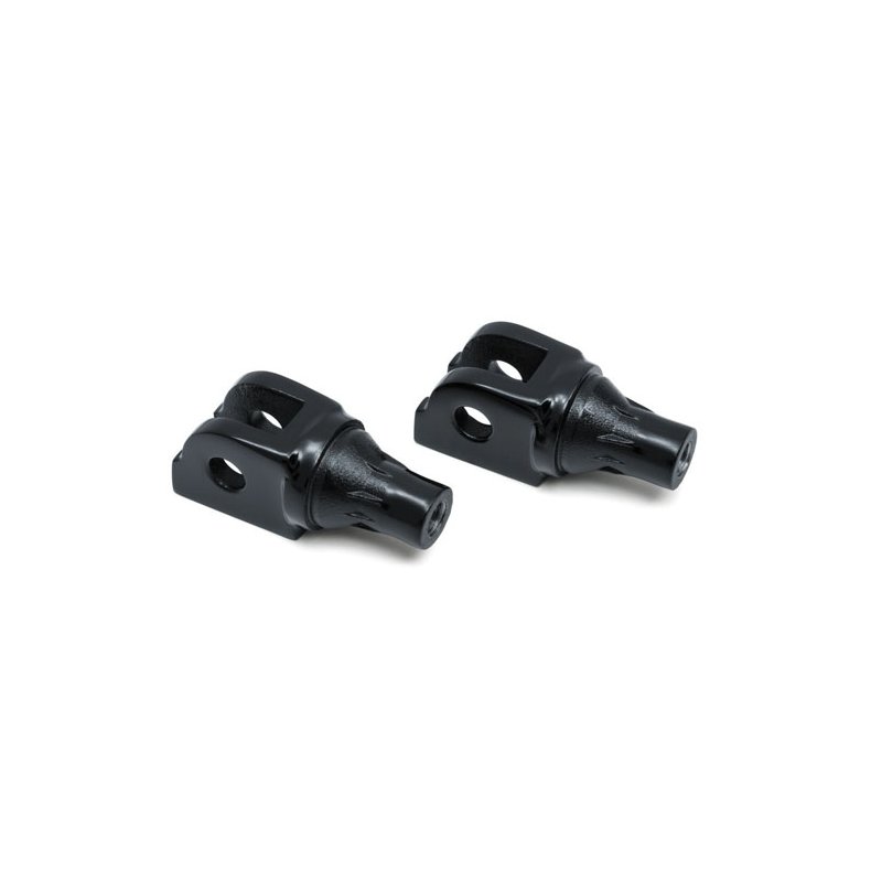 KURYAKYN, TAPERED FRONT FOOTPEG ADAPTER. GLOSS BLACK M8