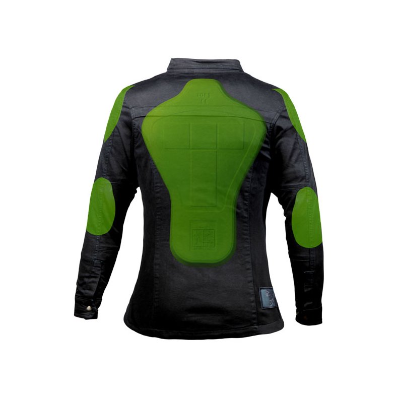 JOHN DOE MOTOSHIRT DAME BLACK XTM