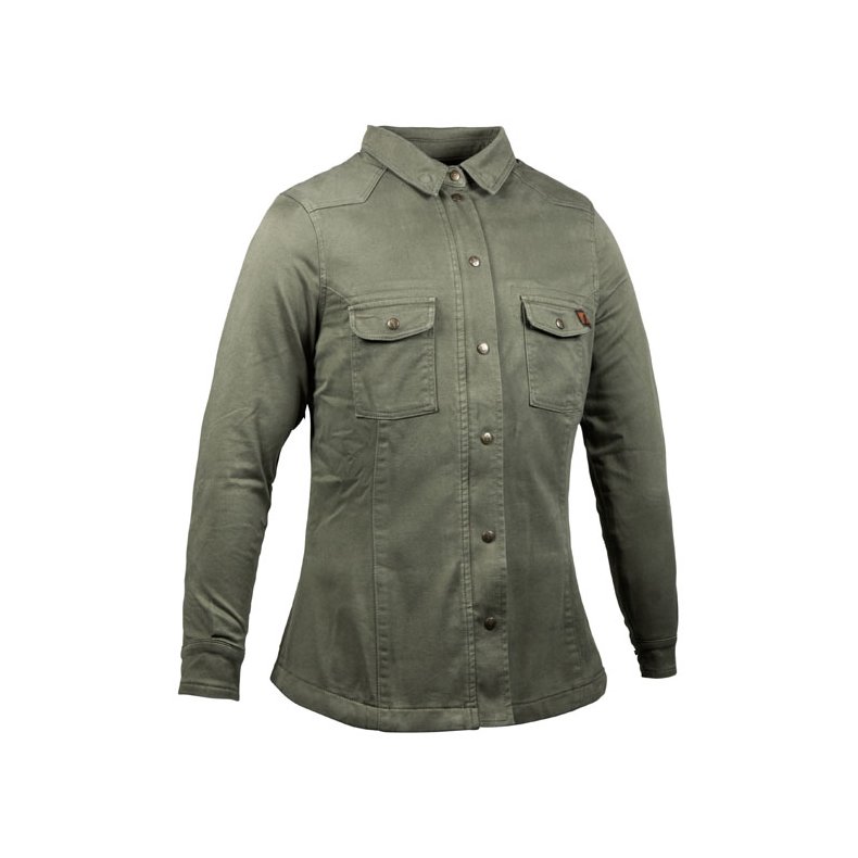 JOHN DOE MOTOSHIRT DAME OLIVE XTM